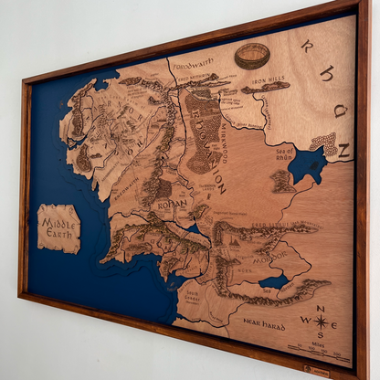 Mapa Tierra Media El Señor de los Anillos