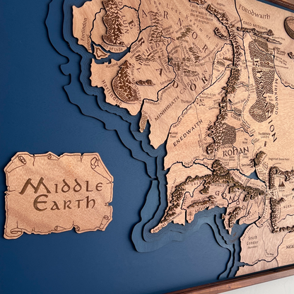 Mapa Tierra Media El Señor de los Anillos