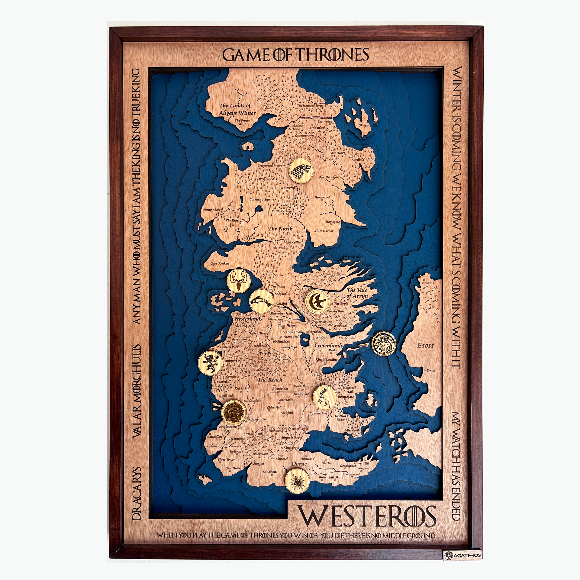 Mapa Westeros: Edición Game Of Thrones – Agathos Arts Crafts