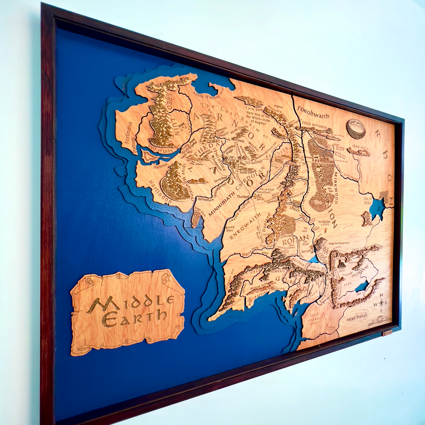 Mapa Tierra Media El Señor de los Anillos