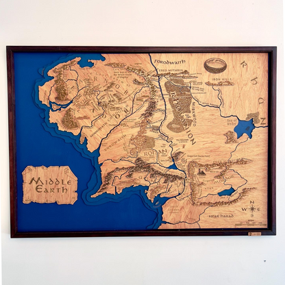 Mapa Tierra Media El Señor de los Anillos