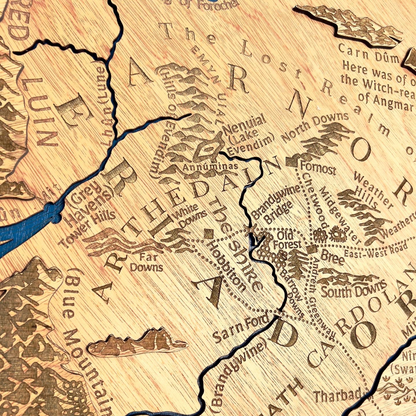 Mapa Tierra Media El Señor de los Anillos