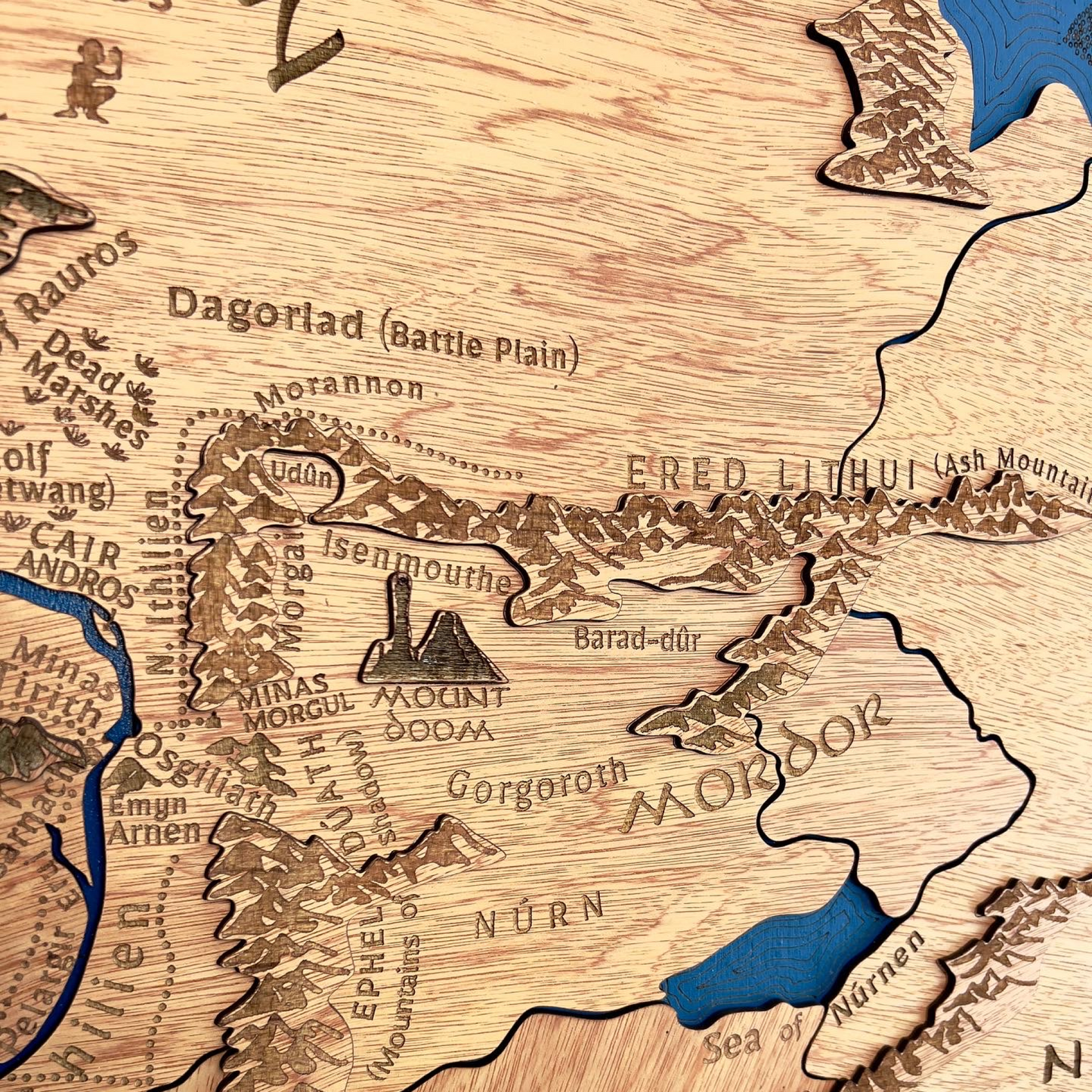 Mapa Tierra Media El Señor de los Anillos